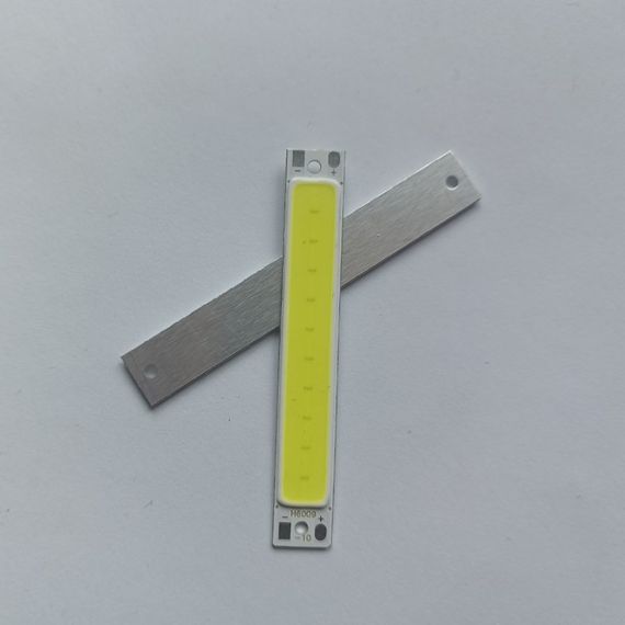 Модуль линейка COB LED H6009 2W 3.2В белый аллюминевая основа 60*9мм | Зображення 1