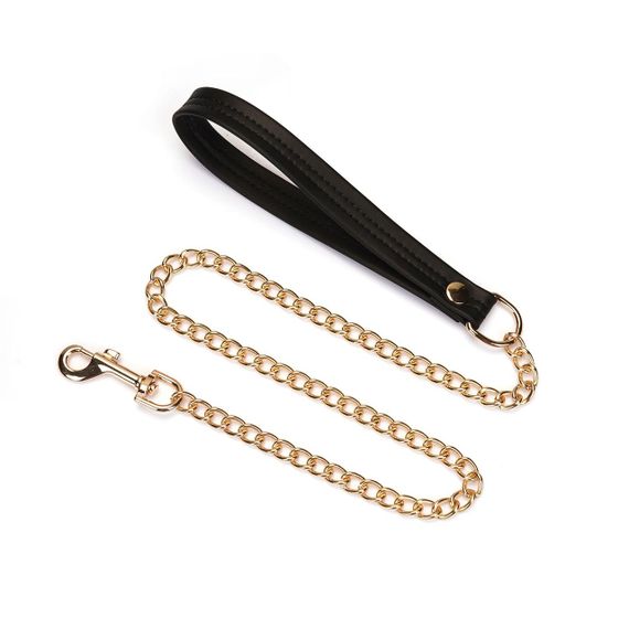 Ошейник с поводком Liebe Seele Black Organosilicon Collar with Leash, экокожа sexstyle | Зображення 1