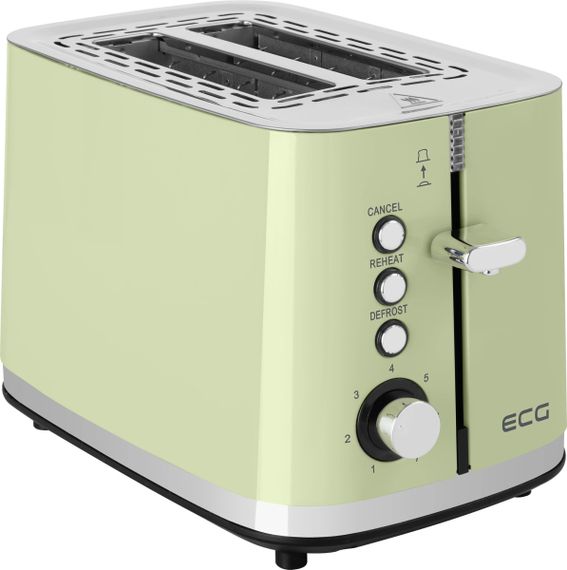 Тостер ECG ST 2766 Vintage Olive 925 Вт оливковий | Зображення 1