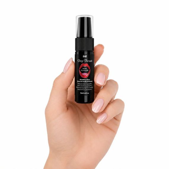 Спрей для глибокого мінету Intt Deep Throat Oral Spray Strawberry (12 мл) | Зображення 3