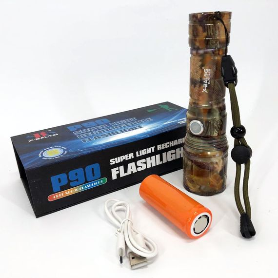 Ліхтар Bailong BL-P511M-P90 ручний тактичний, Підствольний ліхтарик, Ліхтарик поліс, Яскравий ліхтарик, Лід KN-123 ліхтар ручний