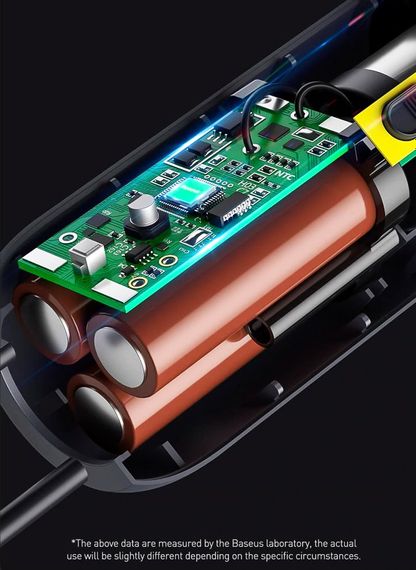 Автомобільний акумуляторний пилосос Baseus A2 Car Vacuum Cleaner 6000 mAh для салону автомобіля Чорний | Зображення 8