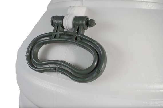 Бочка  пищевая  60 л белая пластиковая  низкая бидон  широкая горловина для молока и воды | Зображення 5