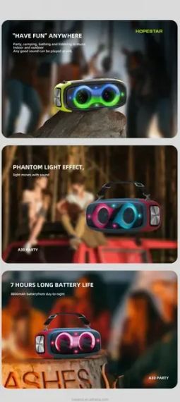 Портативная беспроводная Bluetooth колонка Hopestar A30 Party | BT5.0, 70W, TWS, AUX/TF/USB, 7h | Зображення 3