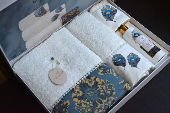 Подарунковий набір рушників La Maison, 3 шт. з ароматом Tery | Зображення 2