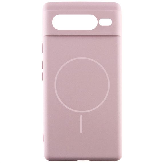 Чохол Silicone Cover Lakshmi Full Camera (AA) with Magnetic Fit для Google Pixel 7 Pro Рожевий / Pink Sand