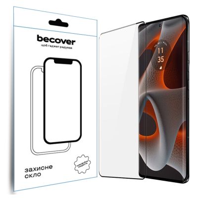 Стекло защитное BeCover Motorola Edge 50 Pro Black (712346)
