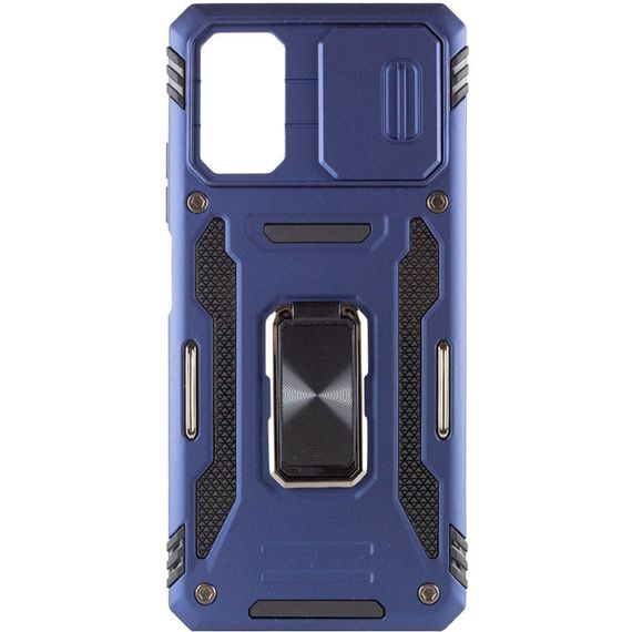 Ударостійкий чохол Camshield Army Ring для Xiaomi Poco X5 Pro 5G / Note 12 Pro 5G Силікон, Синій/Navy | Зображення 2