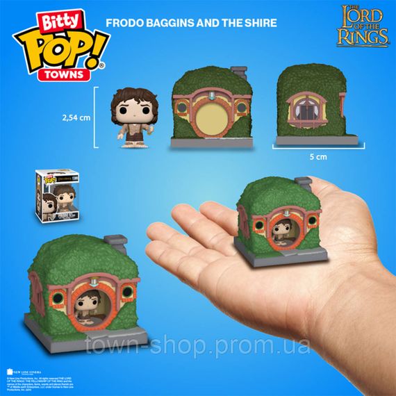 Набор фигурок Bitty POP! Town - Фродо Бэггинс и хижина | Зображення 2