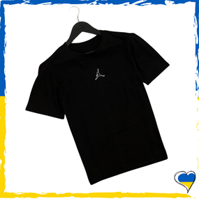 Футболка Jordan унісекс. Футболка Джордан чоловіча та жіноча. Футболка чорна. S-2Xl