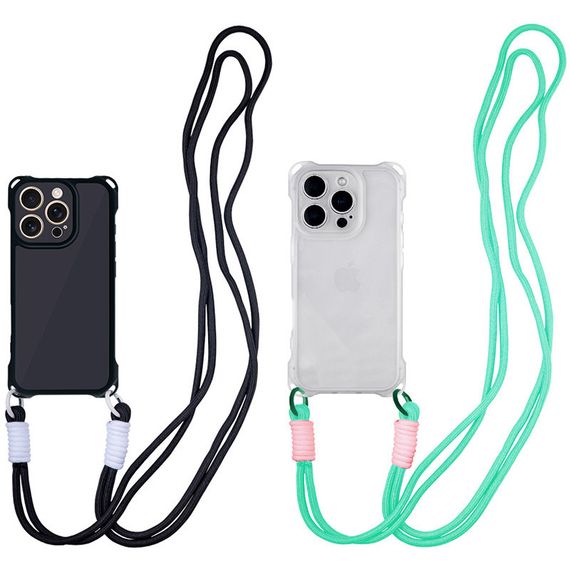 Чохол TPU CrossBody with straps для Apple iPhone 12 Pro Max (6.7")