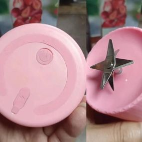 Портативний блендер MINI JUICER міні блендер для смузі Рожевий