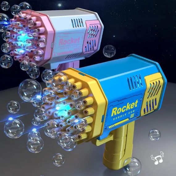 Rocket акумуляторний Пістолет мильних бульбашок синій | Зображення 1