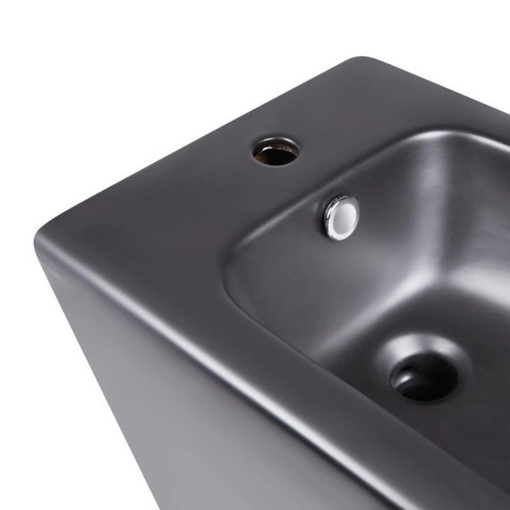 Акционный набор: унитаз напольный Robin Ultra Quiet QT13226083AMB 660x360x855 Black + Биде напольное Robin QT13442141CMB | Зображення 6
