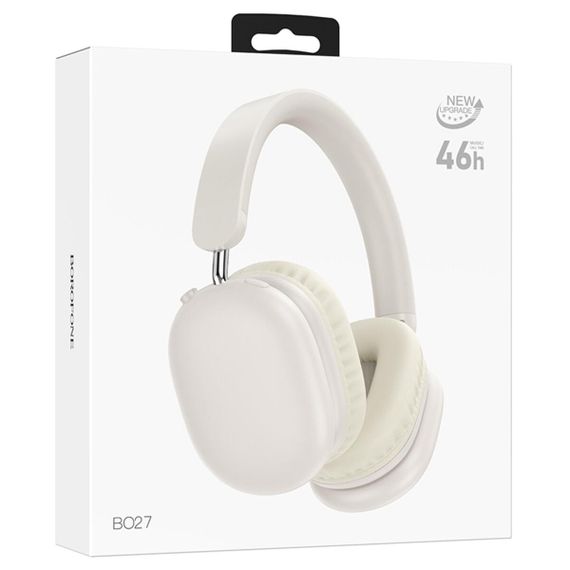 Бездротові навушники BOROFONE BO27 Rhyme BT headphones Milky White | Зображення 2