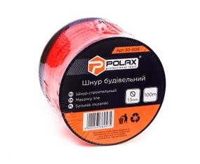 Шнур муляра Polax для будівельних робіт 1,5 мм х 100 м, червоний (30-008)