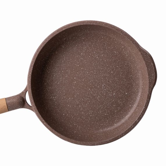 Мармурова алюмінієва сковорода з антипригарним покриттям Ø 26 см бежева MGC HP-4-424CO | Зображення 1