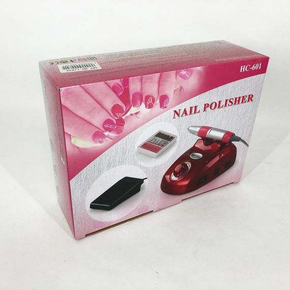 Машинка для манікюру Pro Nail Drill білий / Фрезер з насадками для манікюру / Фрезер SR-407 для манікюру | Зображення 1