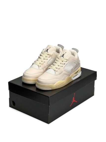 Женские кроссовки Air Jordan 4 x Off-White Sail , Вьетнам , весна/лето/осень