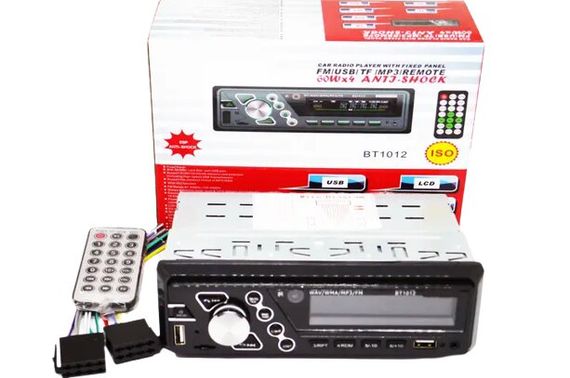 Автомагнитола 1DIN 1012BT Bluetooth USB 2.0 порт SD/MMC слот черный (1012BT_525) | Зображення 4