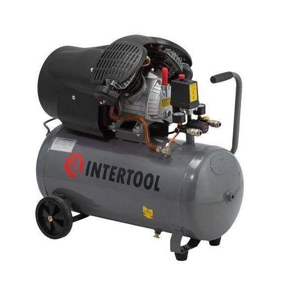 Компресор 50 л, 10 aтм, 354 л/хв INTERTOOL PT-0004 | Зображення 1