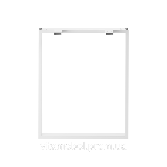 Комплект опор для стола из металла 600×120mm, H=730mm (профильная труба: 50x20mm) Белый | Зображення 2