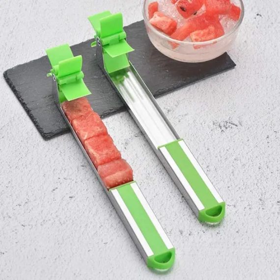 Пристрої для нарізки кавуна та дині SUNROZ Watermelon Slicer ніж-слайсер Зелений | Зображення 1