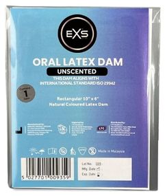 Латексна серветка для орального сексу - EXS Oral Latex Dam Uncented Sex Aura