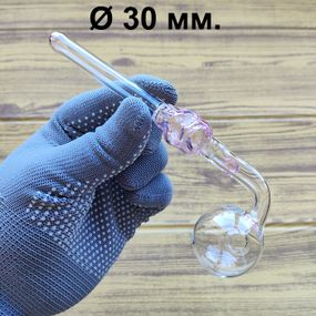 Стеклянная трубка Skull Turn Stand Oil Pink