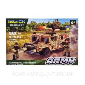 Конструктор Армия IBLOCK PL-921-430, 3 фигурки военных Вид 4