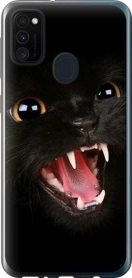 Чехол на Samsung Galaxy M21 M215F Чёрная кошка "932u-2016-17620"