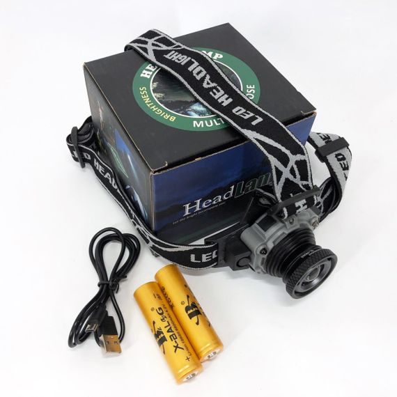 Мощный фонарь для ночной рыбалки BL-W002, Налобный аккумуляторный фонарь на голову RH-25 | Зображення 4