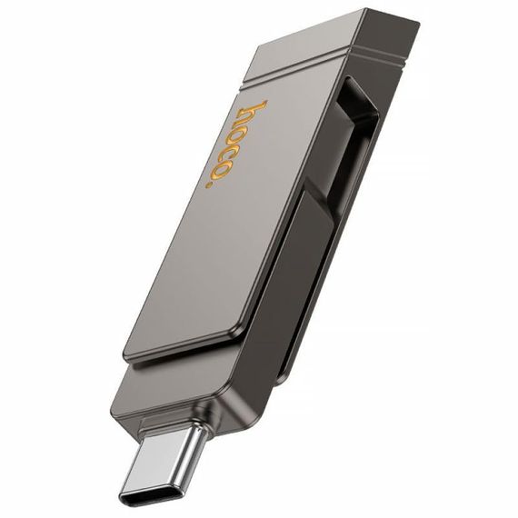 Флеш-накопитель Hoco UD15 2in1 Type-C USB 3.2 - 32GB Silver | Зображення 2