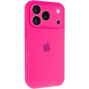 Чохол Silicone Case Full Camera Protective (AA) для Apple iPhone 17 Pro Max (6.9") Рожевий / Barbie pink