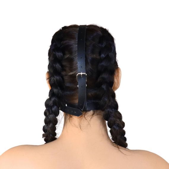 Кляп-маска Art of Sex - Deymon, екошкіра, колір чорний Sex Aura | Зображення 1