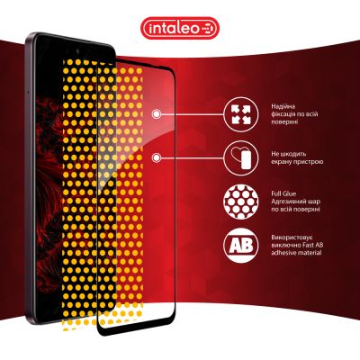 Стекло защитное Intaleo Full Glue Oppo A3x Black (1283126598784) | Зображення 6