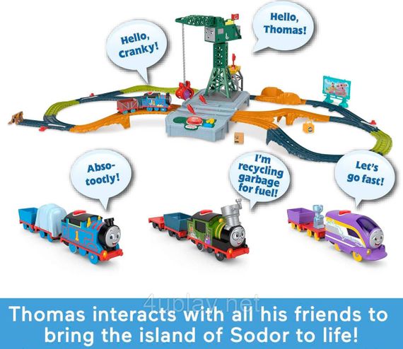 Паровозик Томас и друзья Моторизованный говорящий поезд Томас Thomas & Friends Motorized Train Talking Engine | Зображення 5