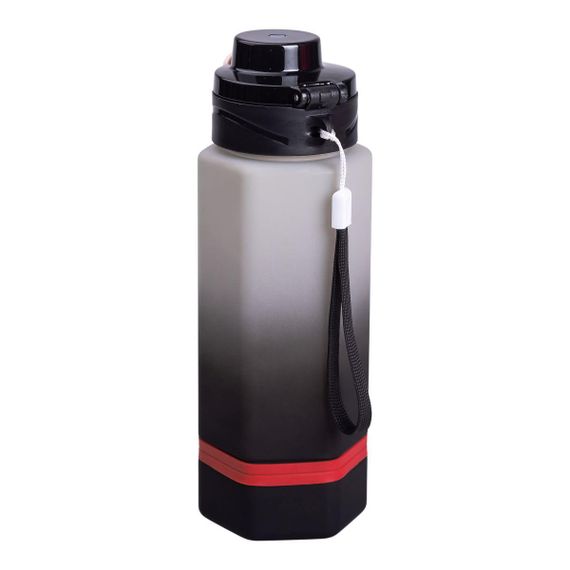 Бутылка для воды 650 мл бутылочка с поилкой для спорта и школы 23 см Keep Going Черная HP-14-47B | Зображення 1