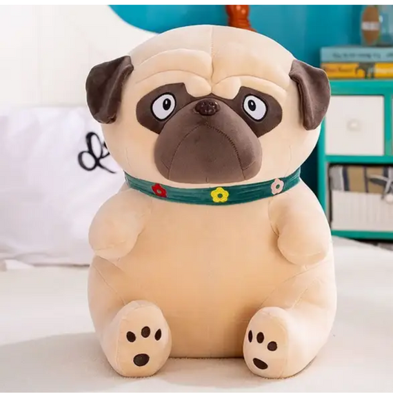 Плюшева іграшка Мопсик 23 см, чарівний пухнастий друг собачка для дітей | Зображення 5