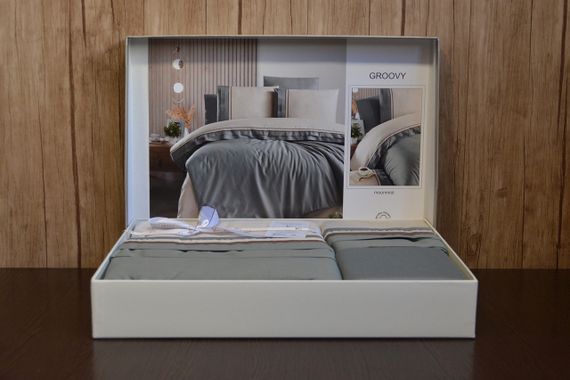 Комплект постільної білизни First Choice Deluxe Satin 200х220 Groovy Moonmist | Зображення 2