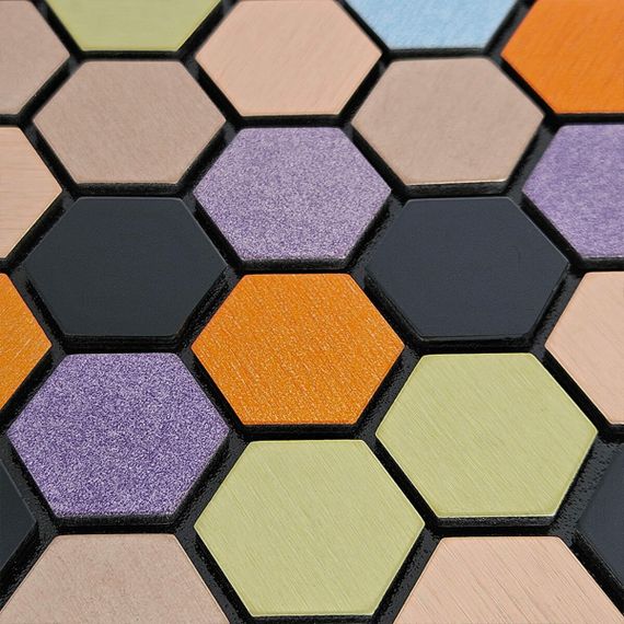 Самоклеюча алюмінієва плитка 300х300х3мм Кольорова SW-00001935 | Зображення 4