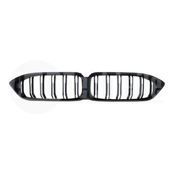 Решетка радиатора BMW 8 G15 19- (мат. чёрн. двойная/ с отв. камеры), AutoTechteile, 708 5157, 51 13 7 349 420