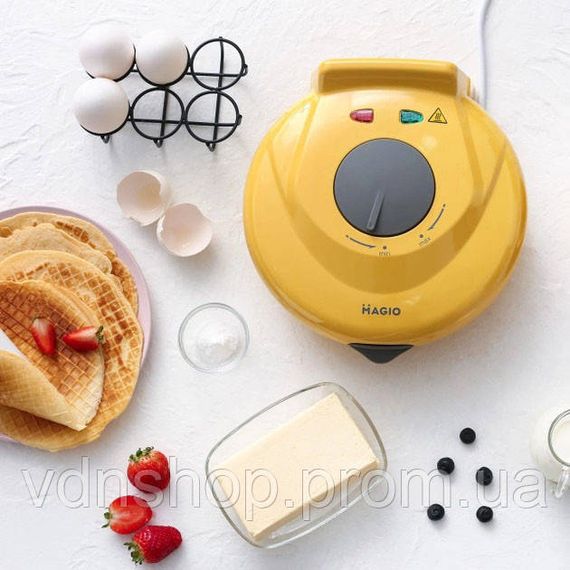 Мультипекарні вафельниці Magio, Мультимейкер для гонконгських вафель для дому Вафельниця ріжків CL-22 | Зображення 3