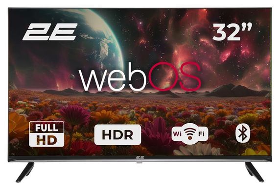 Телевізор 32&quot; 2E LED FHD 60Hz Smart WebOS Black 2E-32A07KFW