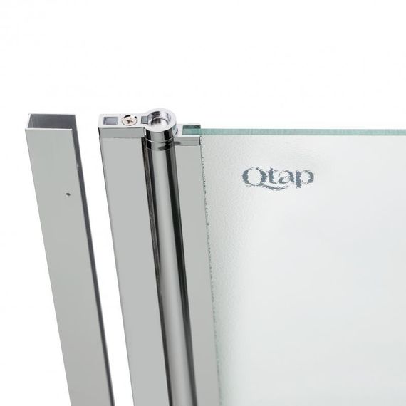 Штора на ванну Qtap Standard CRM407513APL скло Pear 6 мм, 75х140 см, ліва | Зображення 5