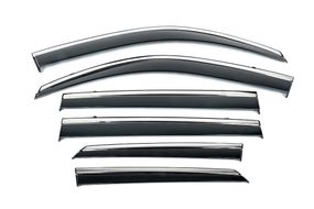 Вітровики з хромованим молдингом Niken Luxury (6 шт) для Lexus GX460 2009-2023 рр