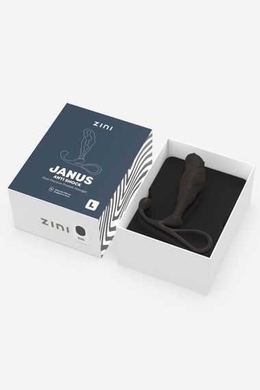 Массажер простаты рельефный, L, Zini черный, 11.7 х 3.3 см Sex Aura | Зображення 1