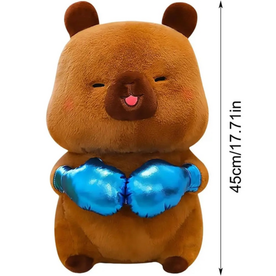 М'яка іграшка Капібара боксер, 47 см, рожевий, коричневий, бежевий Капібара | Зображення 5