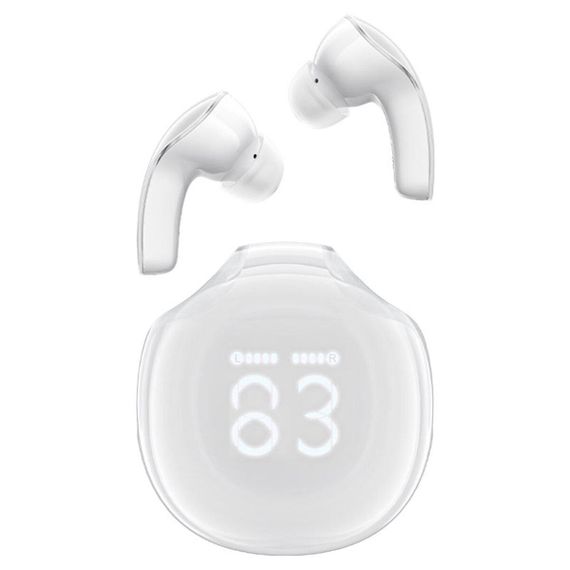 Беспроводные наушники ACEFAST T9 Crystal (Air) color bluetooth earbuds Porcelain White