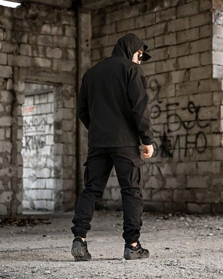 Тактичний костюм софтшел BANDIT чорний ВТ7955 | Зображення 3